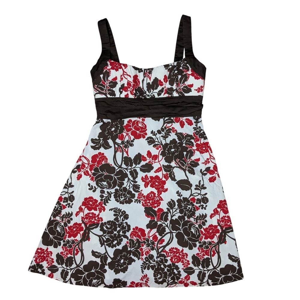 B. Smart Y2K Empire Waist Floral Surfer Beach Fit & Flare Dress Women's 16